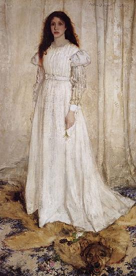 James Abbott McNeil Whistler The White Girl Norge oil painting art
